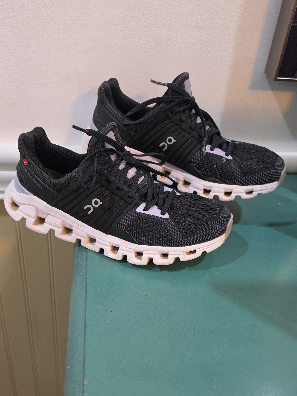On Running CloudSwift Women's Shoes - Black & White Size 8